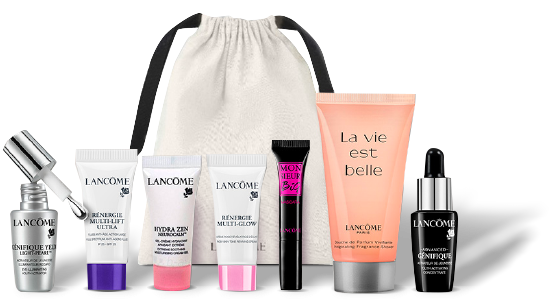 Un set de 7 produits de soin Lancôme