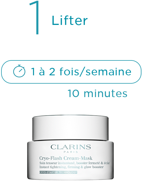 COMMENT APPLIQUER VOTRE CRYO-FLASH MASQUE-CRÈME ? 