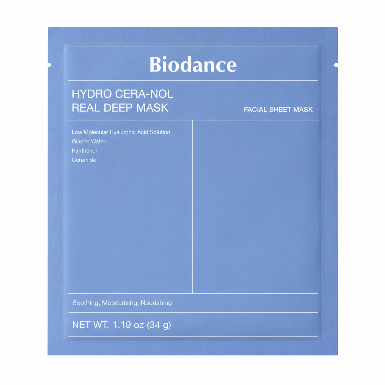 BIODANCE Pack de 4 masques hydrogel hydratant