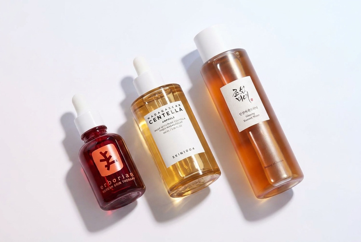 Huile démaquillante, baume nettoyant et nettoyant moussant K-Beauty
