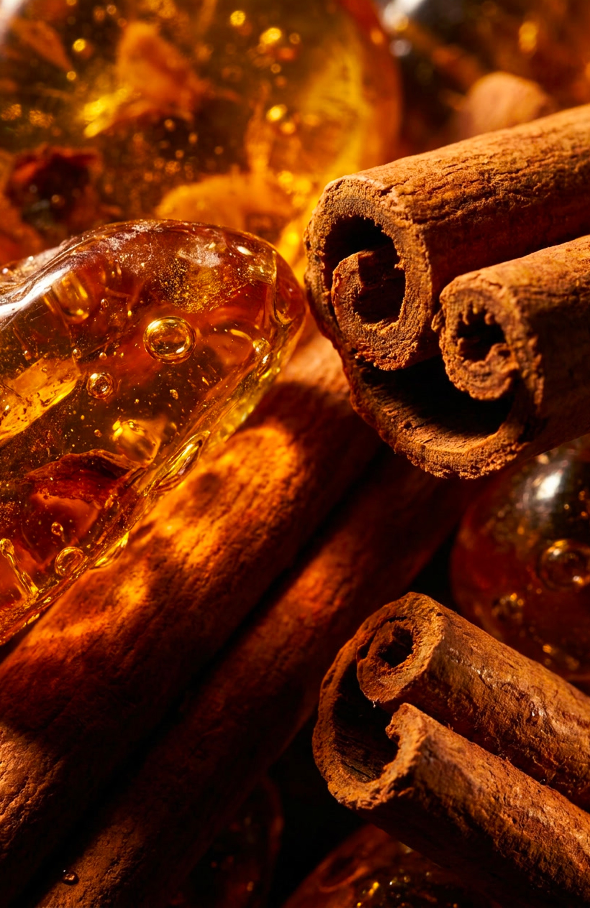 Notes orientales d'ambre, de vanille et d'épices