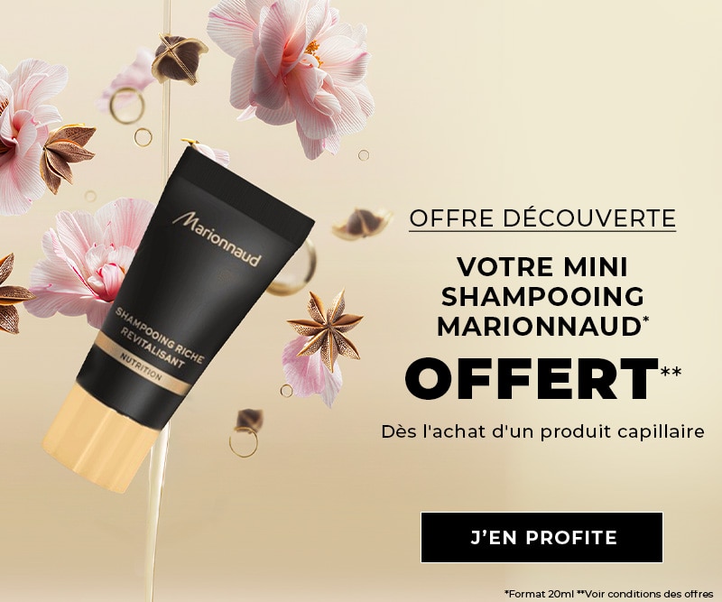 UN MINI SHAMPOOING MARIONNAUD OFFERT