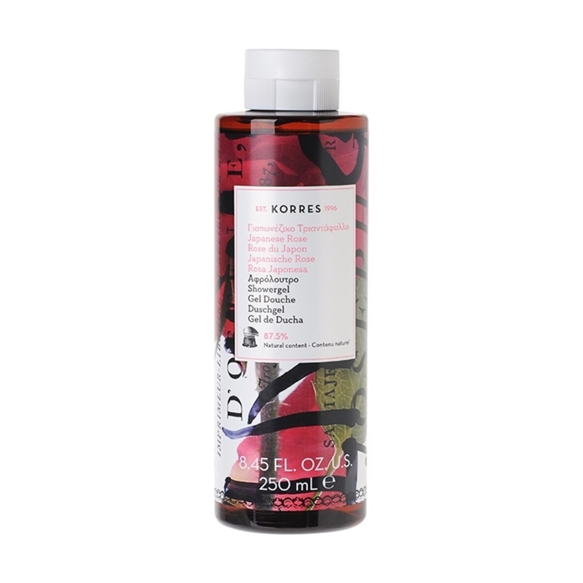 KORRES, ROSE DU JAPON, Gel douche Rose du Japon