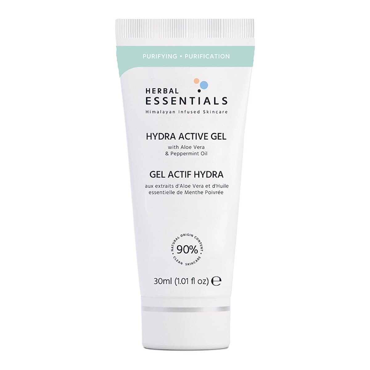 HERBAL ESSENTIALS, PURIFIANT
Gel hydra actif à l’huile d’aloe vera et menthe poivrée