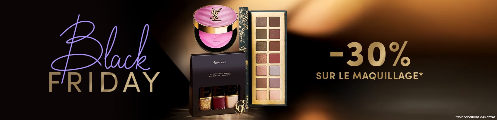 BLACK FRIDAY -30% sur le maquillage