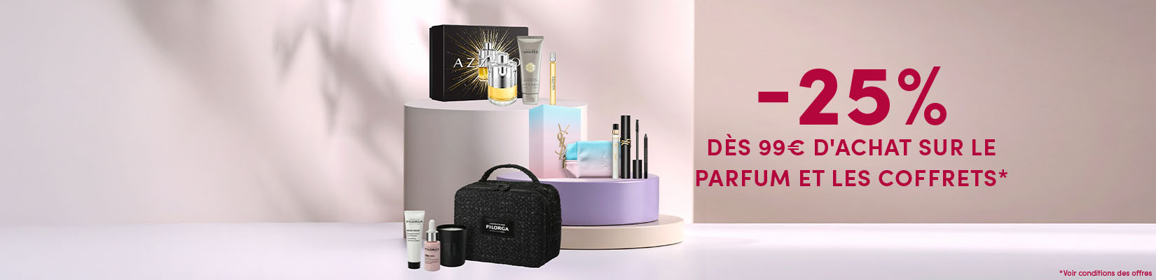 -25% dès 99€ d&apos;achat sur le parfum et les coffrets*