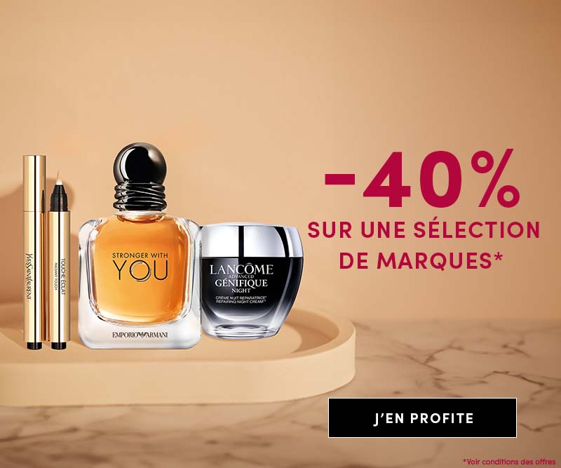-40% sur une sélection de marques