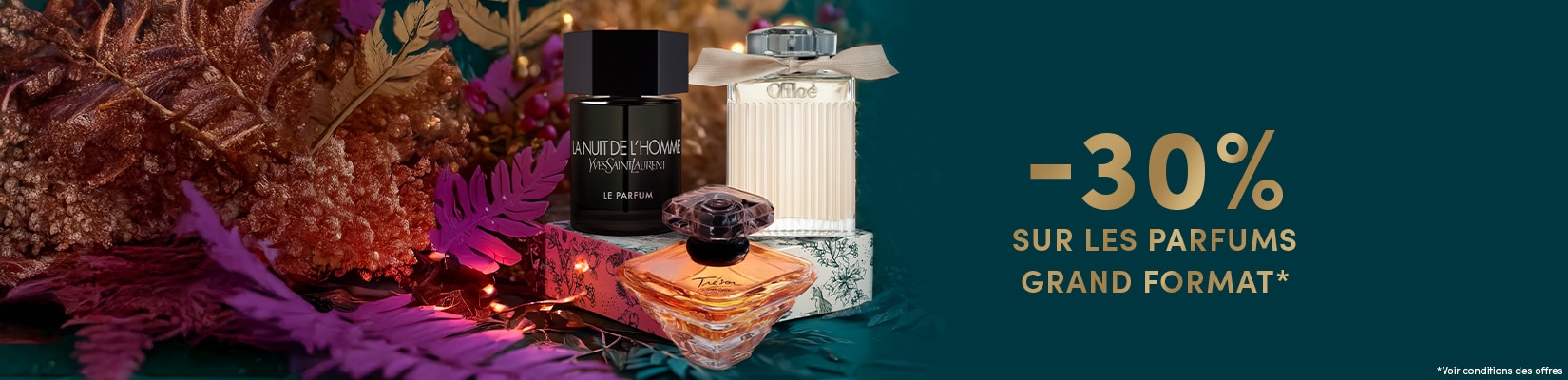 -30% sur les parfums grands formats