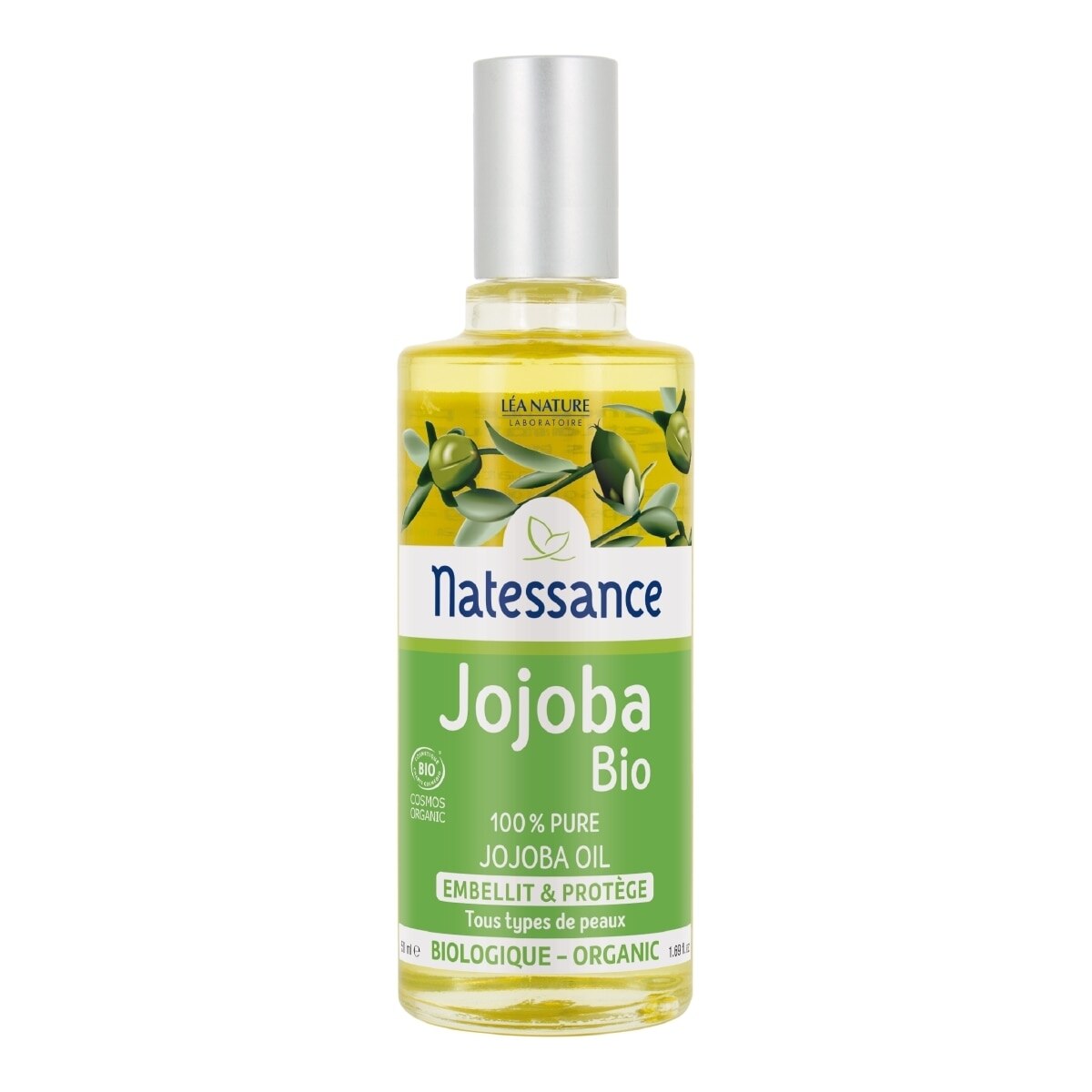 NATESSANCE, HUILES - FORMAT 50ML Huile de Jojoba bio - 100% pure - embellit et protège