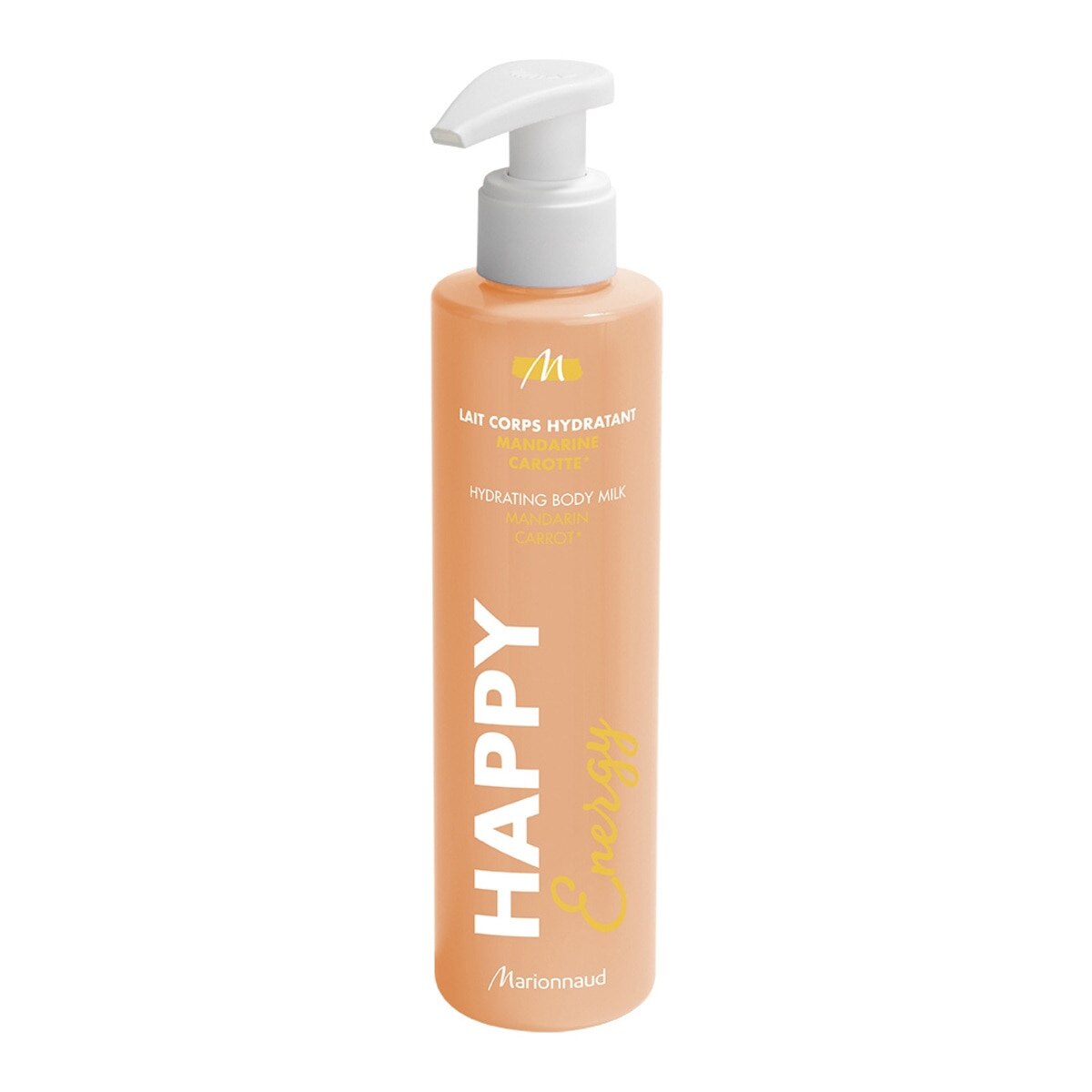 MARIONNAUD, GAMME BAIN HAPPY, Lait Corps Hydratant Mandarine Carotte - Happy Energy