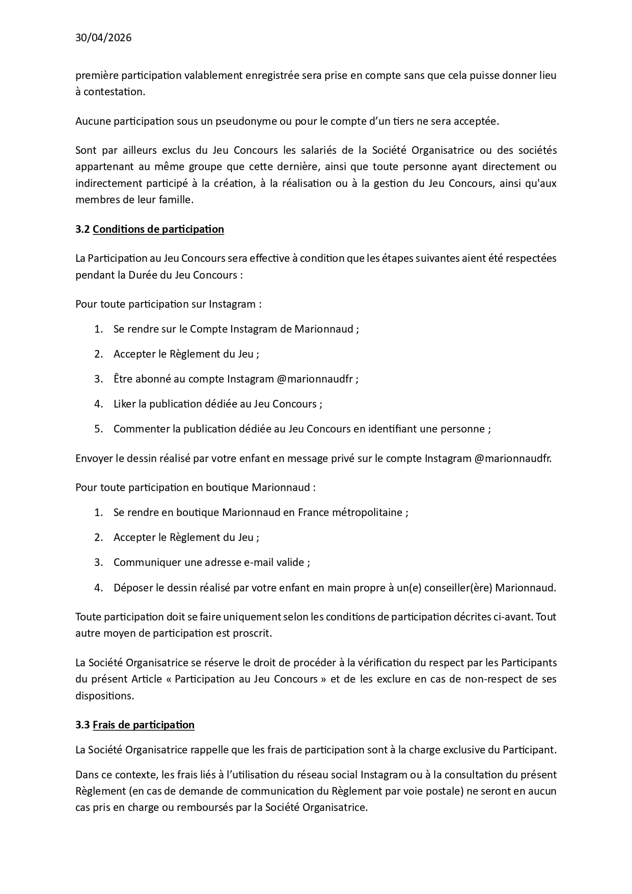 REGLEMENT