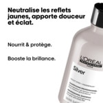 500ML L'ORÉAL PROFESSIONNEL SERIE EXPERT SILVER Shampoing pour cheveux gris et blancs  1 of 4 