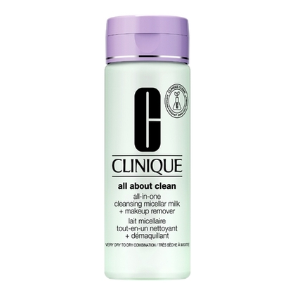 200ML Clinique ALL ABOUT CLEAN Lait micellaire tout-en-un nettoyant + démaquillant Type ½  1 of 4 