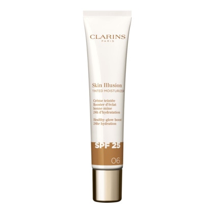  Clarins CREMES TEINTEES Skin illusion tinted moisturizer spf25 - crème teintée booster d'éclat  1 of 1 Skin illusion tinted moisturizer spf25 - crème teintée booster d'éclat