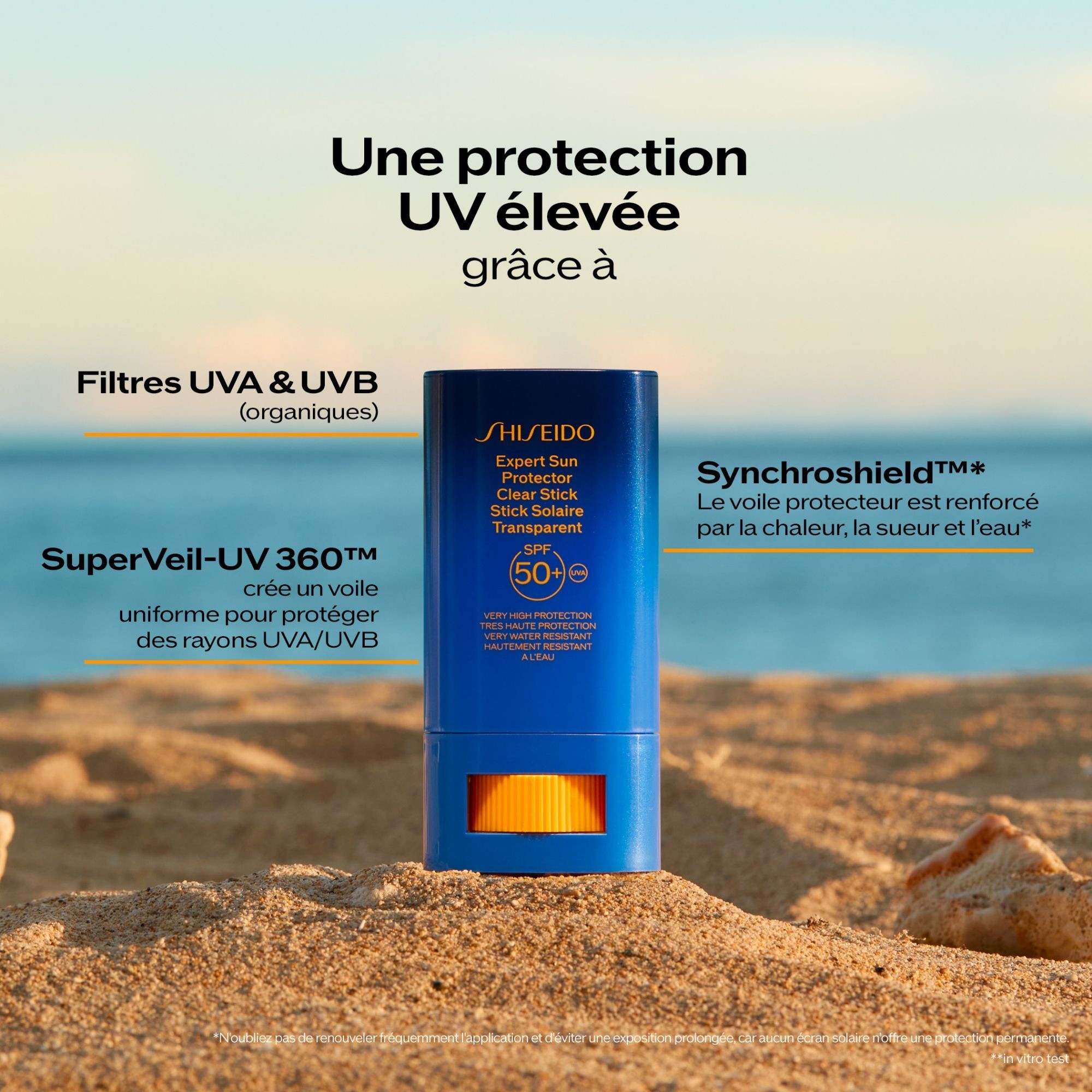 Expert sun protector - stick solaire transparent spf50+