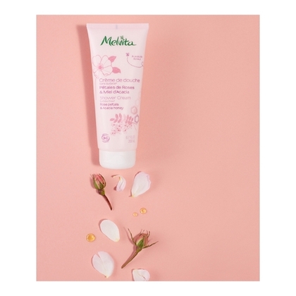 200ML MELVITA GELS DOUCHE MIEL & FLEURS Douche rose & miel acacia  1 of 4 