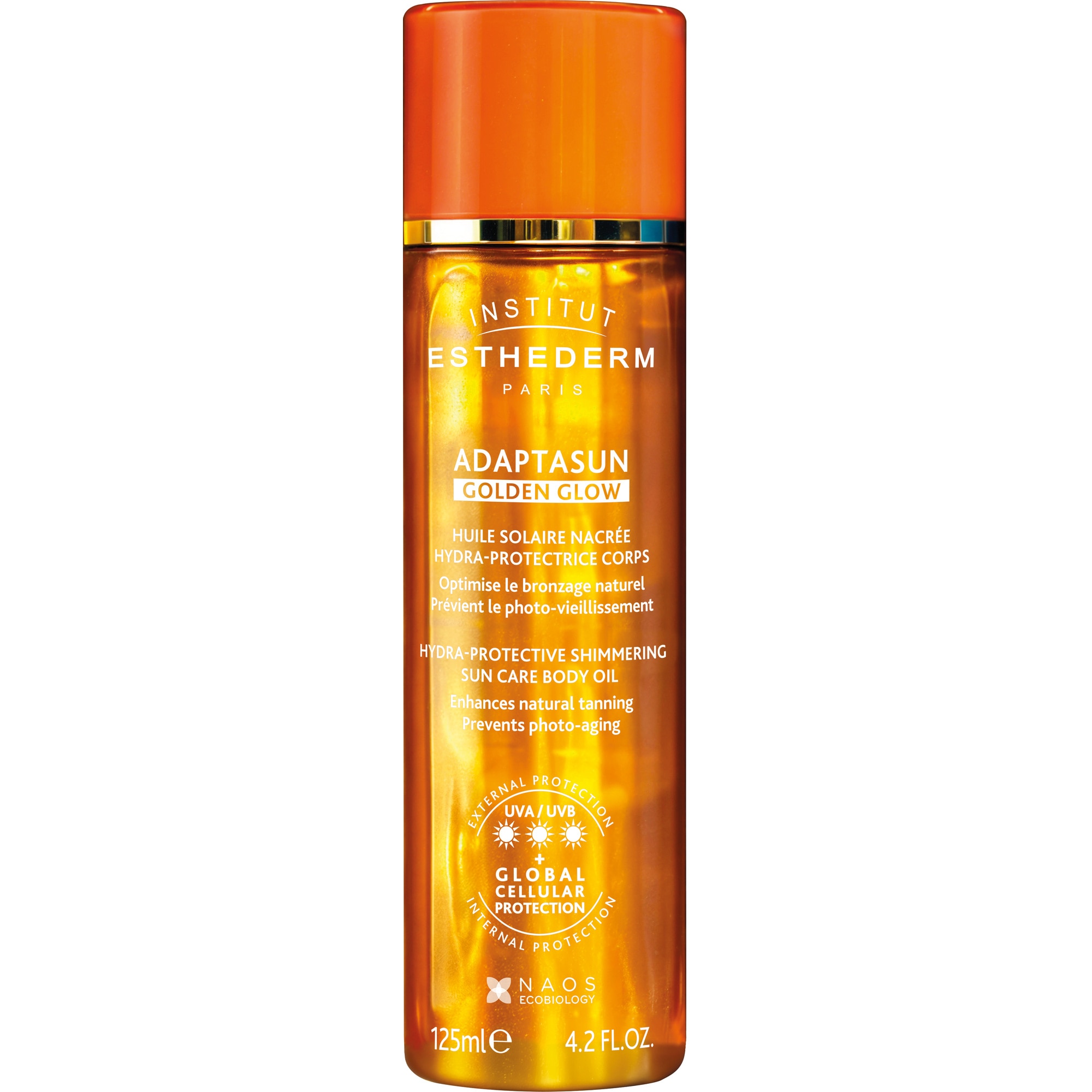 Institut Esthederm - Adaptasun - Golden Glow Huile Solaire Nacrée Corps