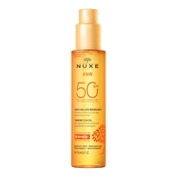 150mL Nuxe SUN Huile bronzante visage & corps haute protection SPF50  1 of 2 