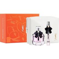  Yves Saint Laurent MON PARIS Coffret eau de parfum + vaporisateur de voyage + trousse  1 of 2 