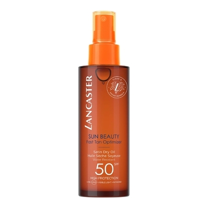 150ml Lancaster SUN BEAUTY Huile sèche soyeuse accélératrice de bronzage SPF50  1 of 4 