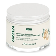 50ML MARIONNAUD GREEN MARIONNAUD GREEN Baume visage réconfortant aux beurres d'amande douce et de karité.  1 of 2 