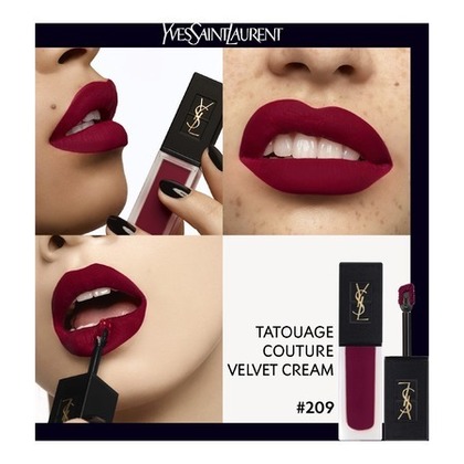  Yves Saint Laurent TATOUAGE COUTURE VELVET CREAM Rouge à lèvres mat effet velours longue tenue  1 of 4 