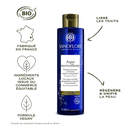 200ML SANOFLORE MERVEILLEUSE Peeling botanique visage régénérant certifié bio  1 of 4 