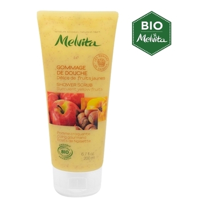 200ML MELVITA PANIERS DE SAISON Gommage de douche fruits jaunes  1 of 3 