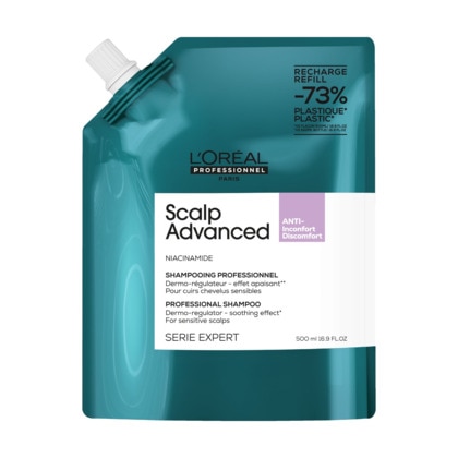 500ml L'ORÉAL PROFESSIONNEL SERIE EXPERT Shampooing niacinamide dermo-régulateur apaisant pour cuirs chevelus sensibles sujets aux démangeaisons. 1 of 4