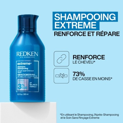 Shampoing fortifiant pour cheveux abimés