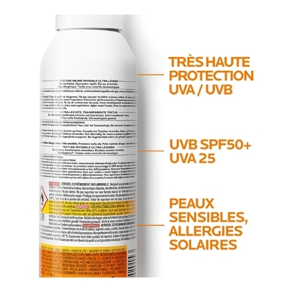 200ML LA ROCHE POSAY ANTHELIOS XL Brume solaire invisible peaux sensibles corps - SPF50+  1 of 3 