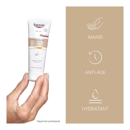 75ML EUCERIN HYALURON-FILLER + ELASTICITY Crème mains anti-taches & anti-âge SPF30  1 of 4 