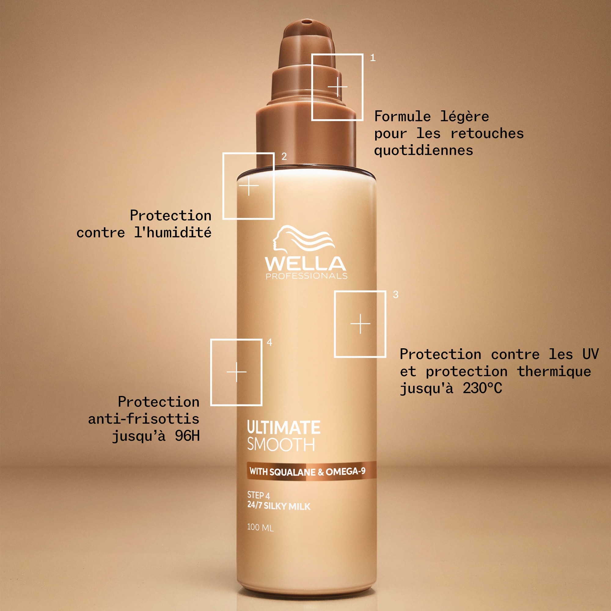 100ML WELLA PROFESSIONALS ULTIMATE SMOOTH Baume soyeux 24h  1 of 4 