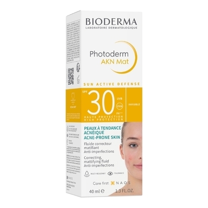 40ML BIODERMA PHOTODERM AKN MAT Fluide correcteur matifiant anti-imperfections - peaux à tendance acnéique  1 of 4 