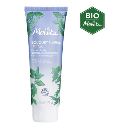 125ML MELVITA BOUQUET FLORAL DETOX Gel en huile démaquillant douceur  1 of 4 