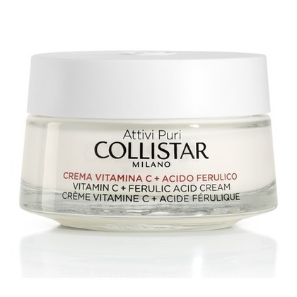 50mL COLLISTAR ACTIFS PURS Crème anti-rides et anti-âge enrichie en vitamine C et acide férulique  1 of 2 