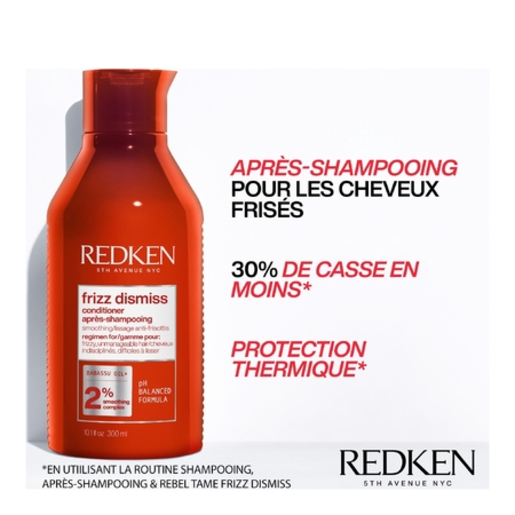 Après-shampoing anti-frisottis cheveux fins et cheveux épais