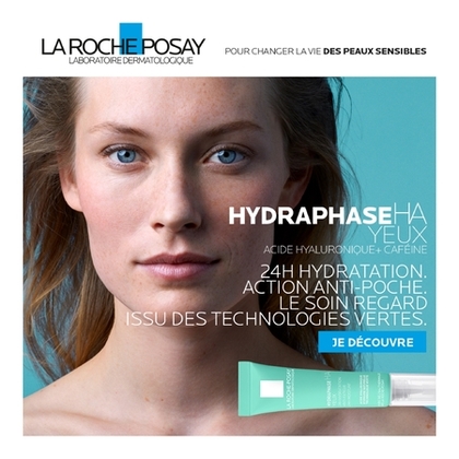 15ML LA ROCHE POSAY HYDRAPHASE HA Soin hydratant 24h anti-fatigue yeux à la caféine  1 of 4 