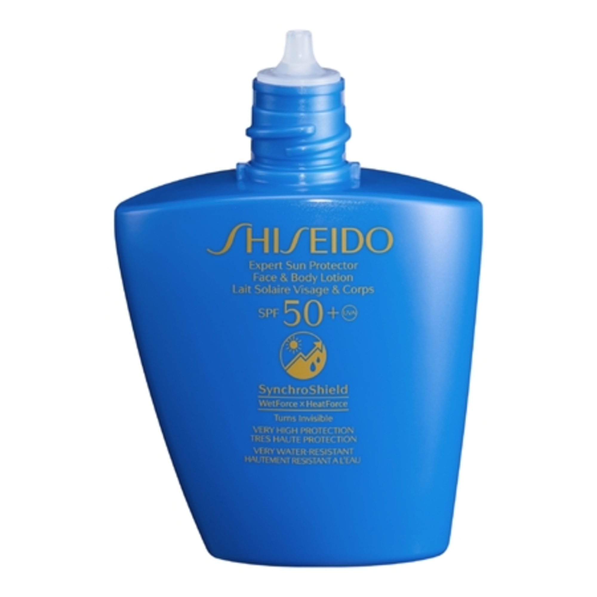 50mL Shiseido SYNCHROSHIELD Lait solaire visage & corps SPF 50+  1 of 2 