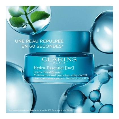 50ML Clarins HYDRA-ESSENTIEL [HA²] Crème désaltérante peaux normales à sèches  1 of 4 