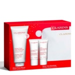 Clarins SOINS CORPS HYDRATANTS Coffret baume corps super hydratant + gommage exfoliant + crème jeunesse des mains + trousse 4 of 4 Coffret baume corps super hydratant + gommage exfoliant + crème jeunesse des mains + trousse