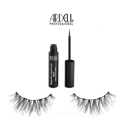 Kit faux-cils magnétique : liner feutre noir + Wispies