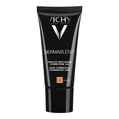 Vichy - Dermablend - Fond De Teint Fluide Correcteur Haute Couvrance Peaux Sensibles - 55 - Bronze