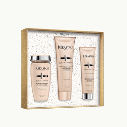 Coffret routine shampoing, fondant et texturisant pour cheveux bouclés, frisés, crépus