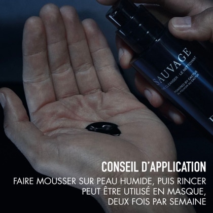 Nettoyant visage au charbon noir et cactus