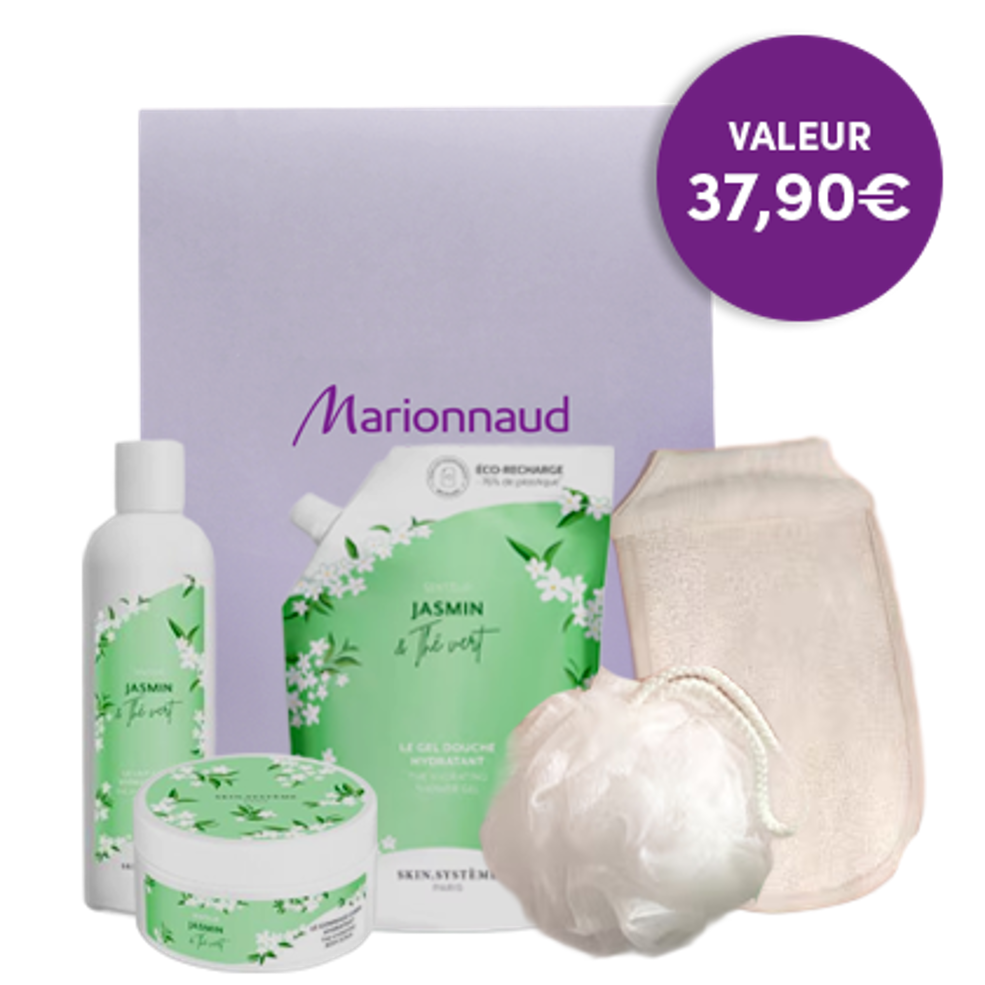 Marionnaud - Surprises Enchantées - Pochette Bain Jasmin & Thé Vert