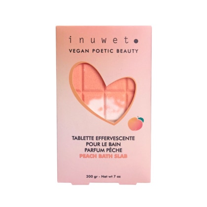 200.0G INUWET COLLECTION BAIN Tablette de bain effervescente - parfum pêche  1 of 2 