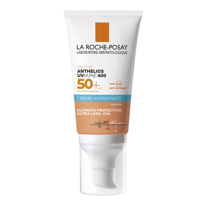 50mL LA ROCHE POSAY ANTHELIOS UVMUNE 400 Crème solaire hydratante teintée très haute protection SPF 50+  1 of 4 