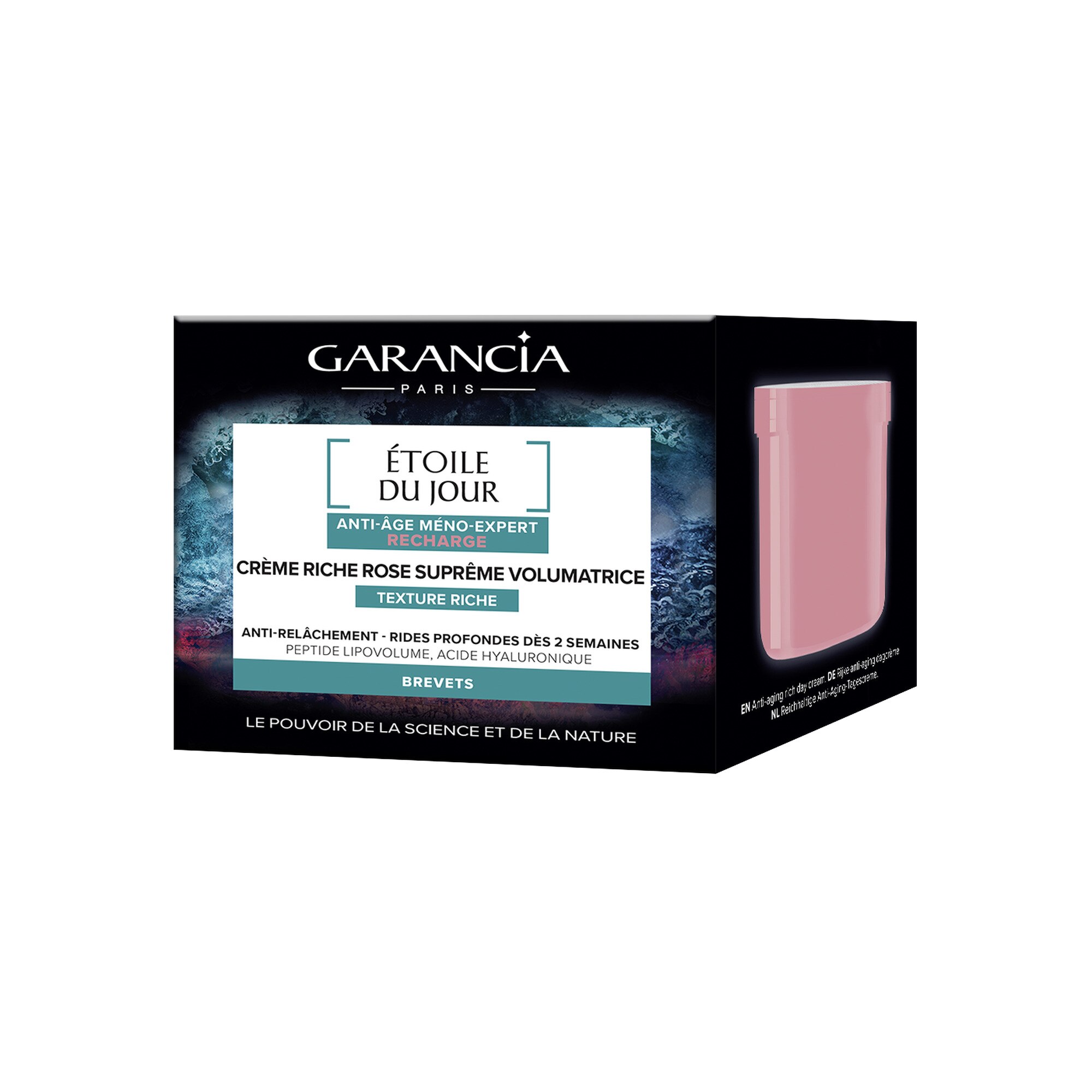 0.048kg GARANCIA ÉTOILE DU JOUR Crème riche rose suprême volumatrice - recharge  1 of 2 Crème riche rose suprême volumatrice - recharge