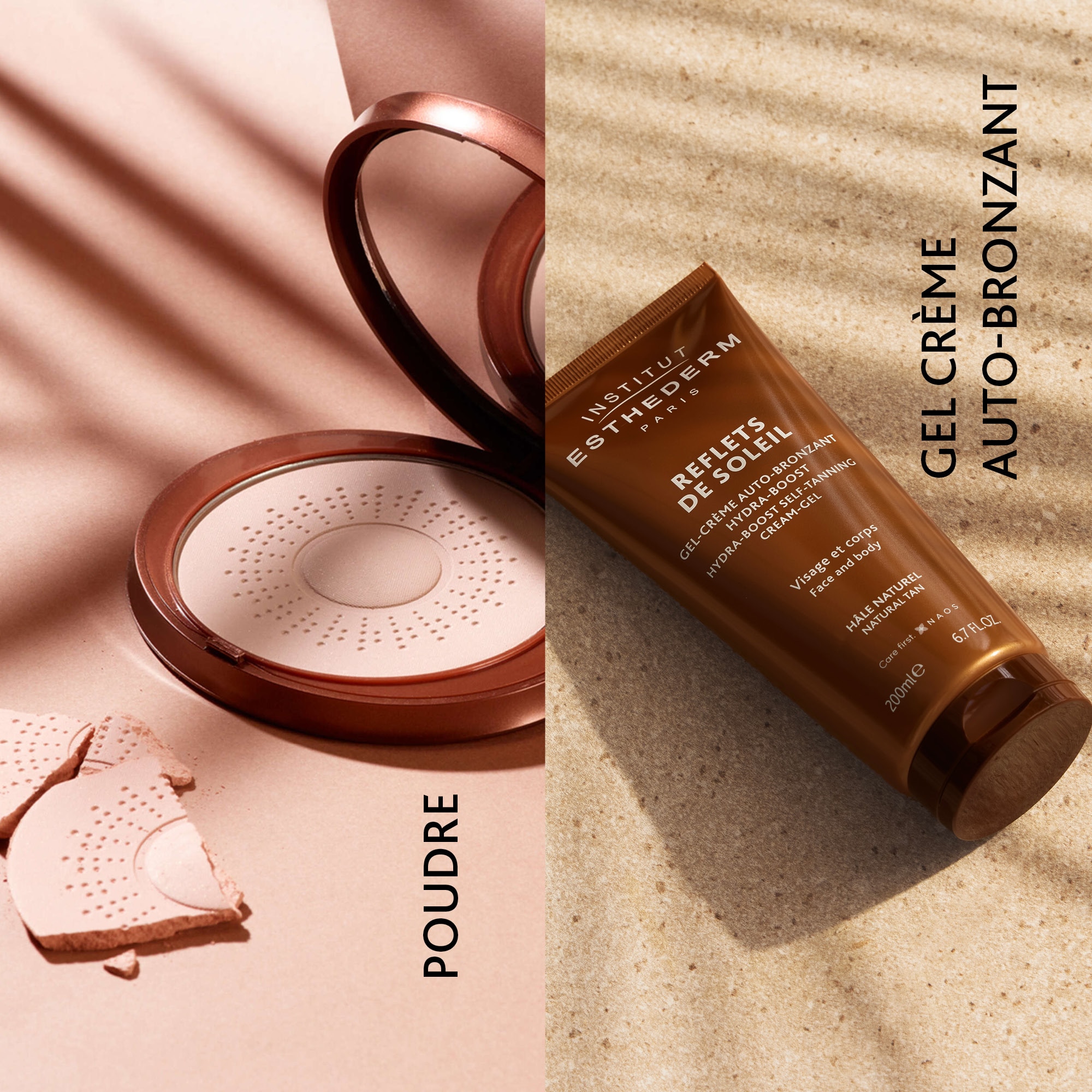 Gel-crème autobronzant hydratant visage et corps